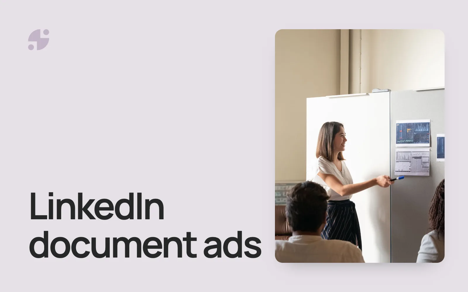 LinkedIn document ads. A presenter walking clients through a plan.