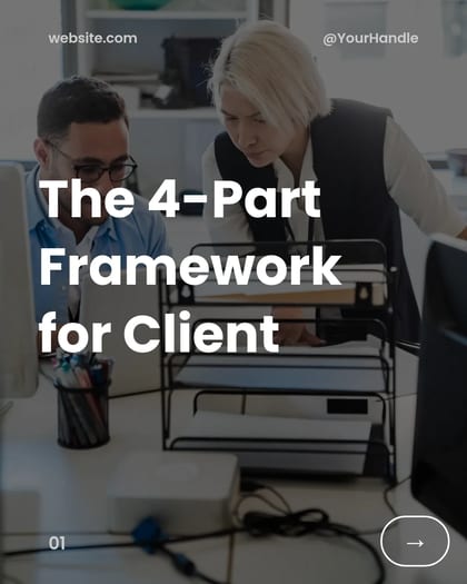 Modern Growth Strategy Carousel style for Consultants template preview