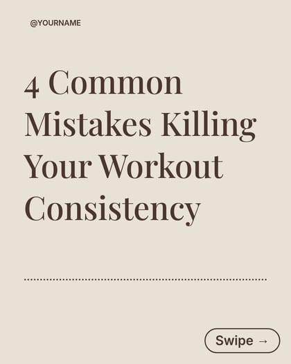 Brown Editorial Creator style for Fitness & Nutrition Coaches template preview