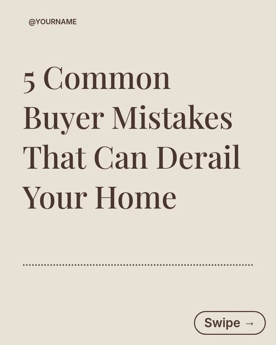 Buyer Mistakes template preview