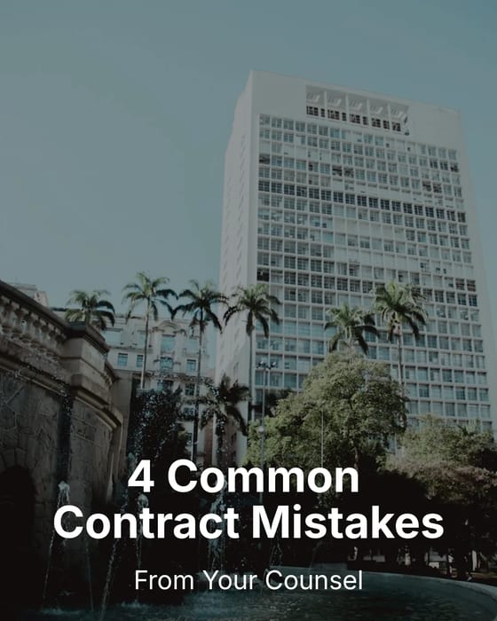 Contract Mistakes template preview