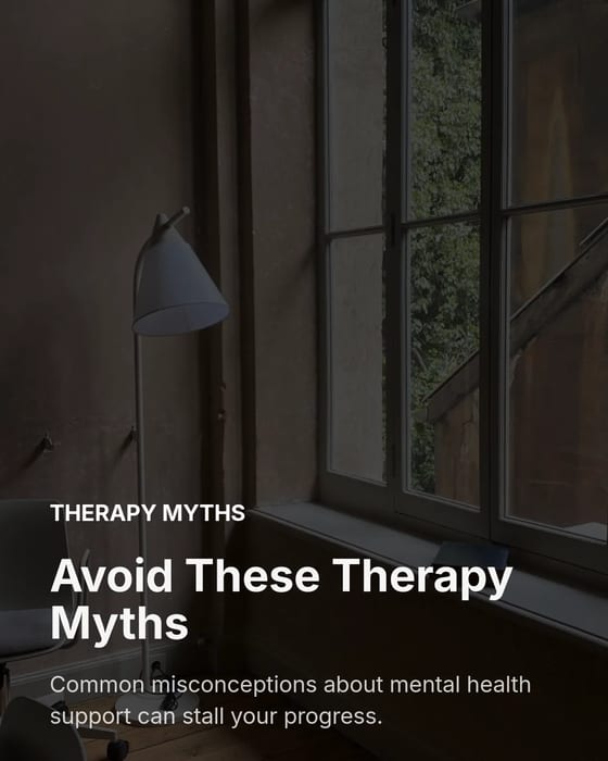 Therapy Myths Mistakes template preview