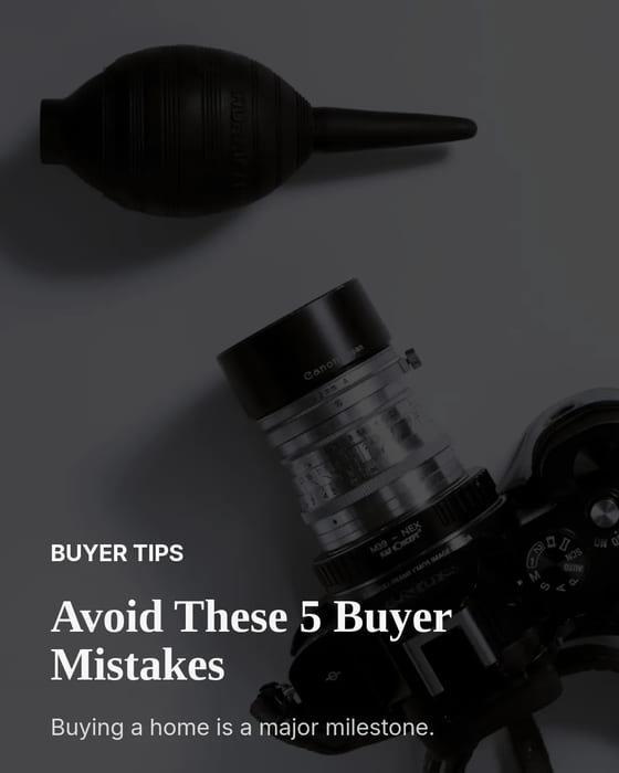Buyer Mistakes template preview