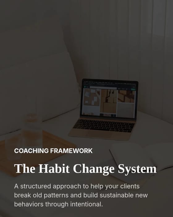 Habit Change Framework template preview