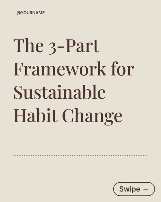 Habit Change Framework template preview
