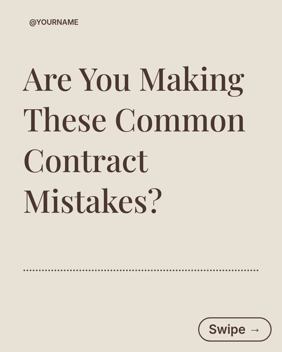 Contract Mistakes template preview