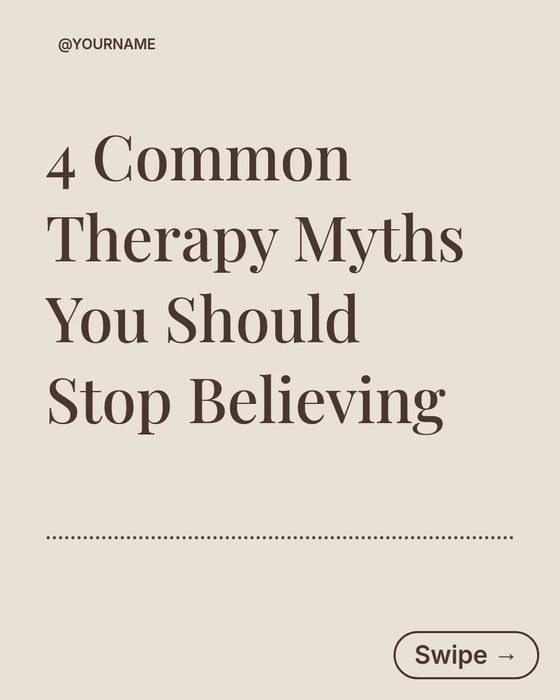 Therapy Myths Mistakes template preview