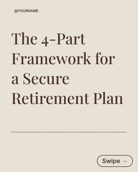 Retirement Planning Framework template preview