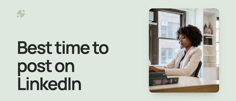 Best time to post on LinkedIn. A consultant working at a laptop by the window.
